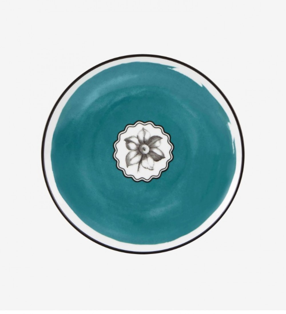 Vista Alegre Turkuaz Porselen Kahvaltı Tabağı 23 Cm Herbariae Collection