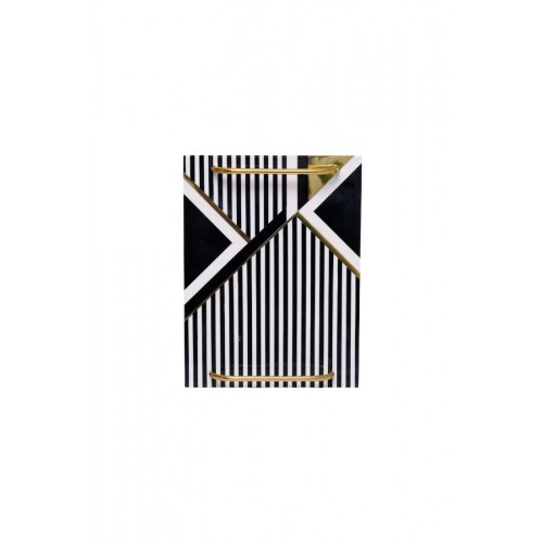 BLACK STRIPES TEPSI 40X30X8 CM 1HS-20982T
