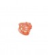 ORANGE SMALL DECORATİVE GLASS KNOT 12 CM  1NF-1221101