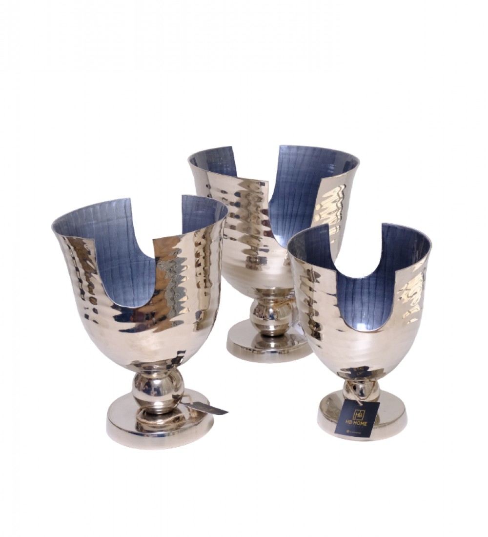 HB HOME CIARA GREY NCKEL MEDIUM FRUIT BOWL 1AG-076M