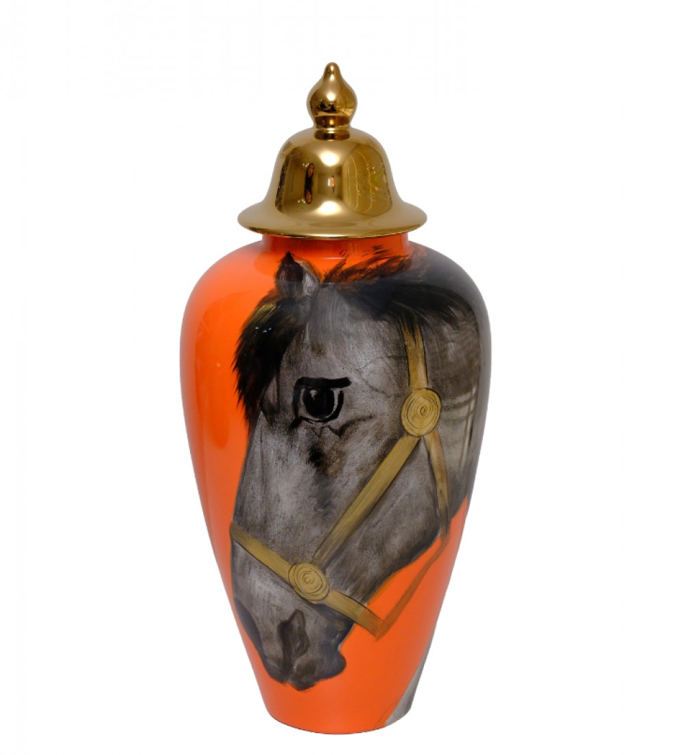 HB HOME AT DESENLİ TURUNCU RENK KAPAKLI KÜP KÜÇÜK 1HC-14261AT