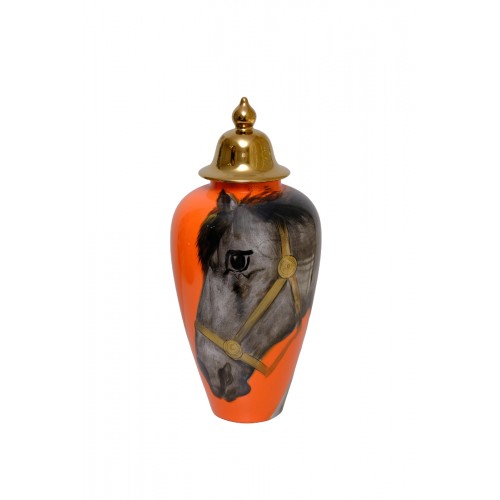 HB HOME AT DESENLİ TURUNCU RENK KAPAKLI KÜP KÜÇÜK 1HC-14261AT