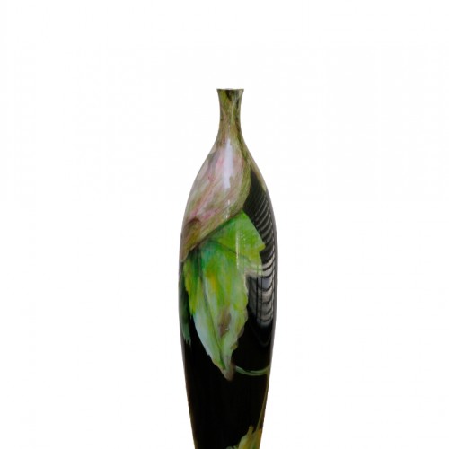 HB HOME LOTUS DESENLİ İNCE AĞIZLI VAZO KÜÇÜK BOY 1HC-18047LO