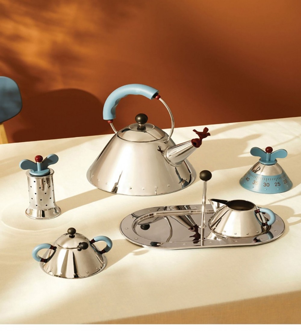 Alessi Kettle Kuş 2 Lt Mavi