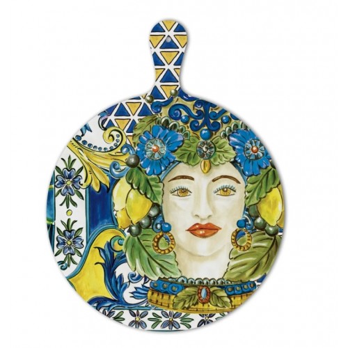 Baci Milano Sicily Kesme Tahtası 32 cm x 42 cm Mavi