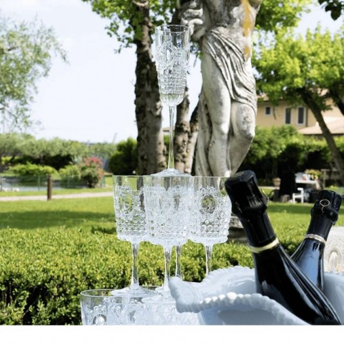 Baci Milano Baroque Rock Kadeh Şeffaf