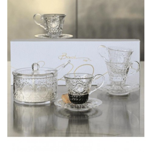 Baci Milano Baroque Rock Cake Şerkerlik Ve Kaşığı Şeffaf