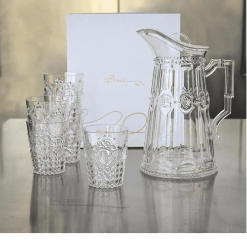 Baci Milano Baroque Rock Su Bardağı Şeffaf