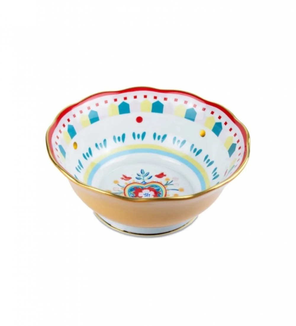 Baci Milano Mamma Mia Turuncu Desenli Kase 26 cm x 11 cm