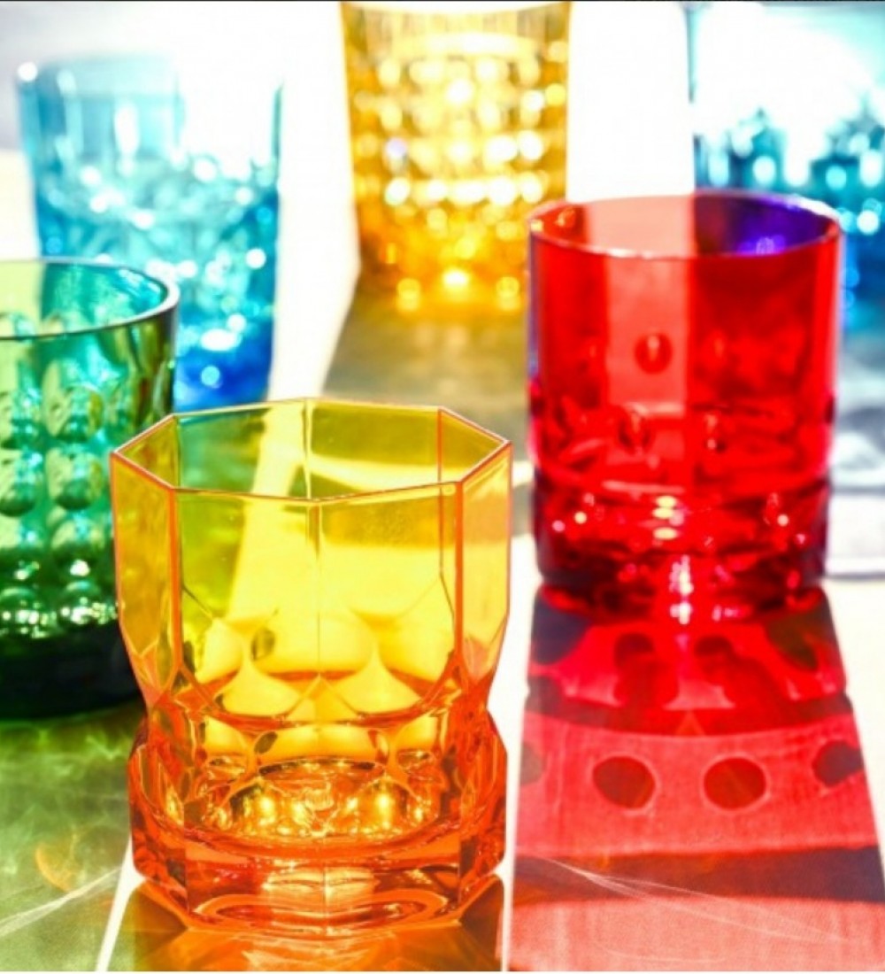 Baci Milano Crystal Touch 6'lı Bardak Seti 300 ml Kırmızı