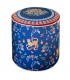 Baci Milano Dolce Far Niente Desenli Mavi Kadife Dokulu Puf Ø 45 cm; H 45 cm