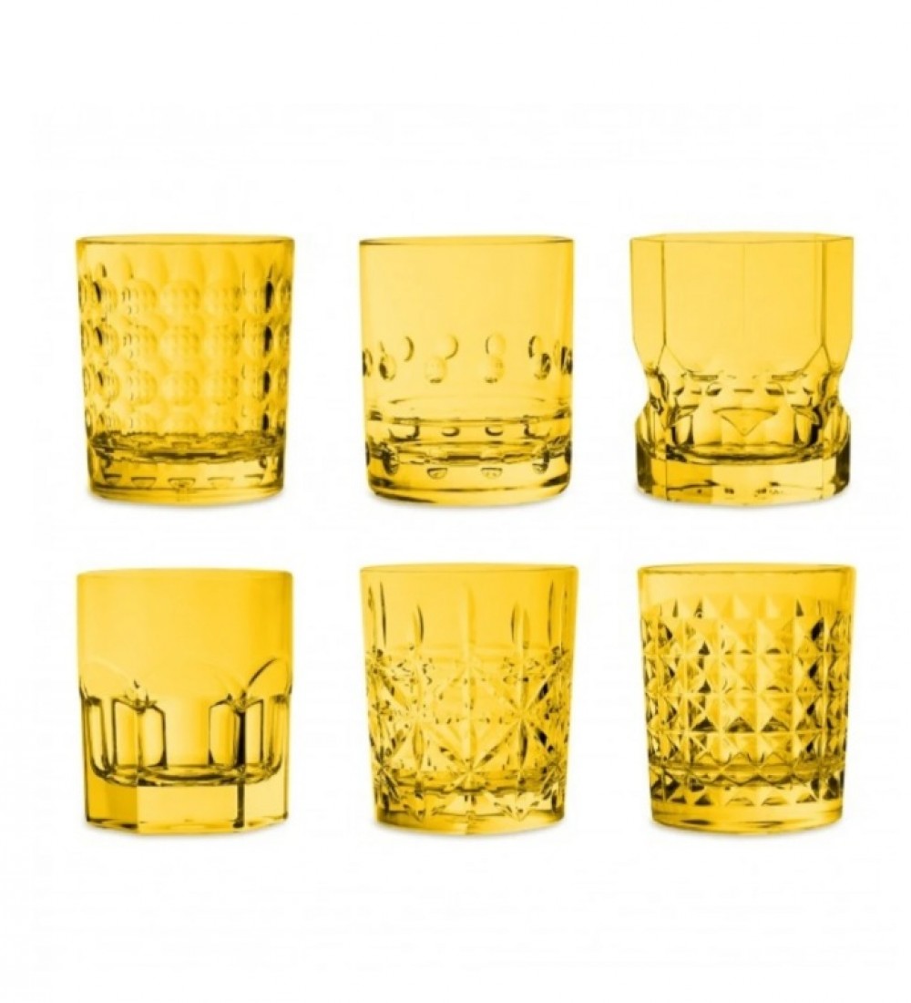 Baci Milano Crystal Touch 6'lı Bardak Seti 300 ml Sarı
