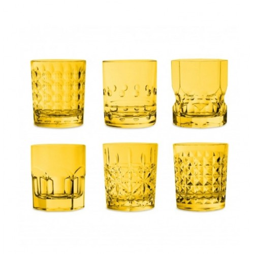 Baci Milano Crystal Touch 6'lı Bardak Seti 300 ml Sarı