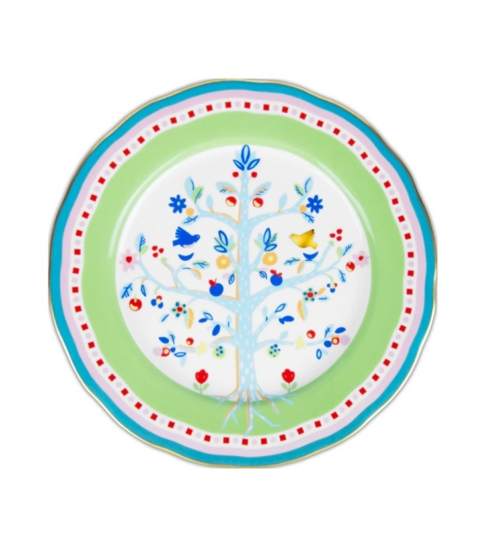Baci Milano Mamma Mia Ağaç Desenli Yemek Tabağı 28 cm