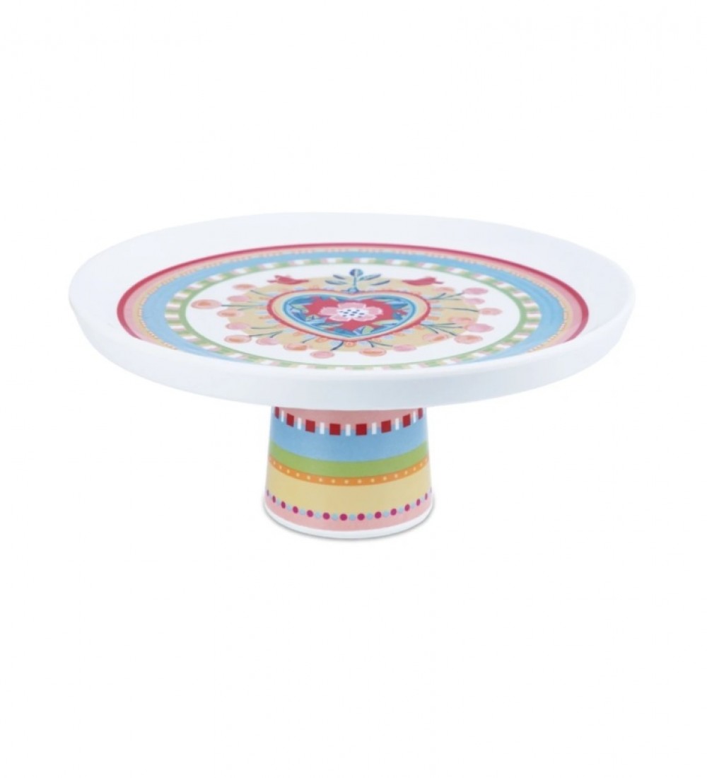 Baci Milano Mamma Mia Kalp Desenli Sunum Tabağı 21 cm x 7 cm