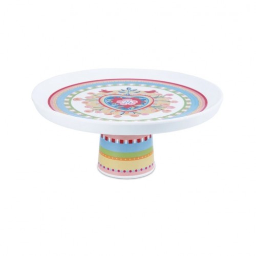 Baci Milano Mamma Mia Kalp Desenli Sunum Tabağı 21 cm x 7 cm