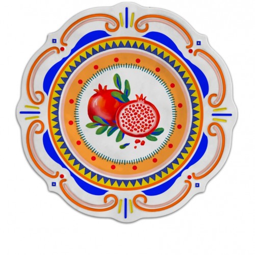 Baci Milano Dolce Vita Nar 6'lı Servis Tabağı 28 cm Melamin