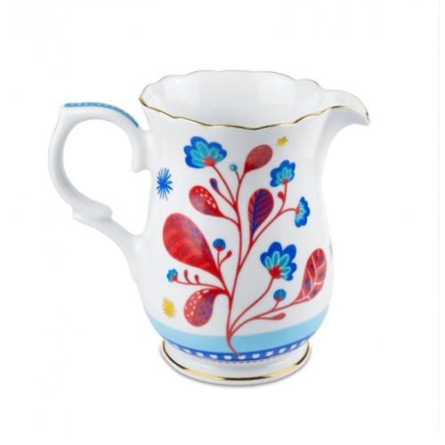 Baci Milano Mamma Mia Yaprak Desenli Sütlük 22 cm x 12,5 cm x 19 cm