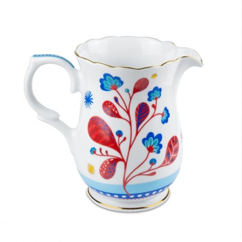 Baci Milano Mamma Mia Yaprak Desenli Sütlük 22 cm x 12,5 cm x 19 cm