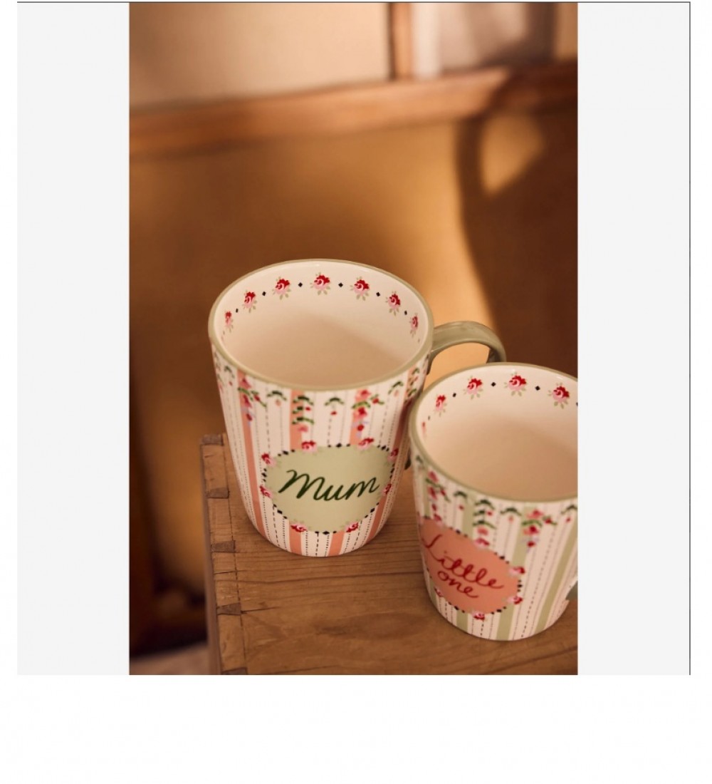 Cath Kidston Yeşil Porselen Kupa Seti 260 Ml- 375 Ml CKSPSTANMUG2