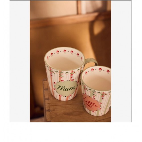 Cath Kidston Yeşil Porselen Kupa Seti 260 Ml- 375 Ml CKSPSTANMUG2