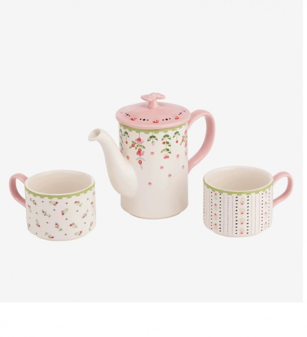 Cath Kidston Pembe Porselen Çay Fincan Seti 400 Ml CKSPTEAFORTWO