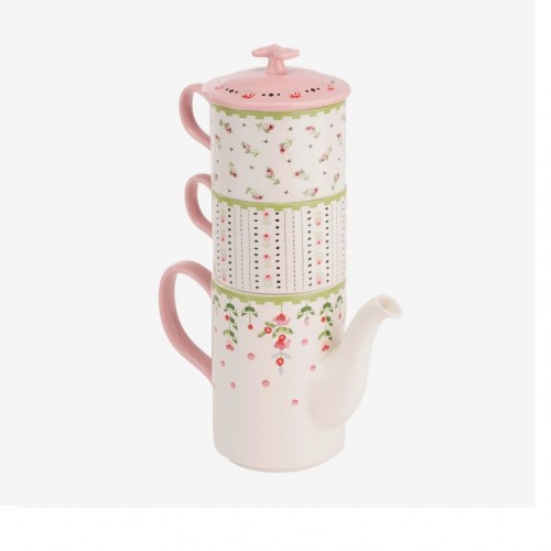Cath Kidston Pembe Porselen Çay Fincan Seti 400 Ml CKSPTEAFORTWO