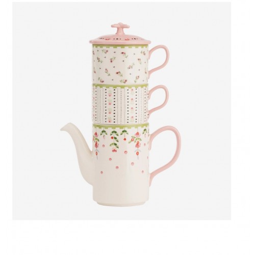 Cath Kidston Pembe Porselen Çay Fincan Seti 400 Ml CKSPTEAFORTWO