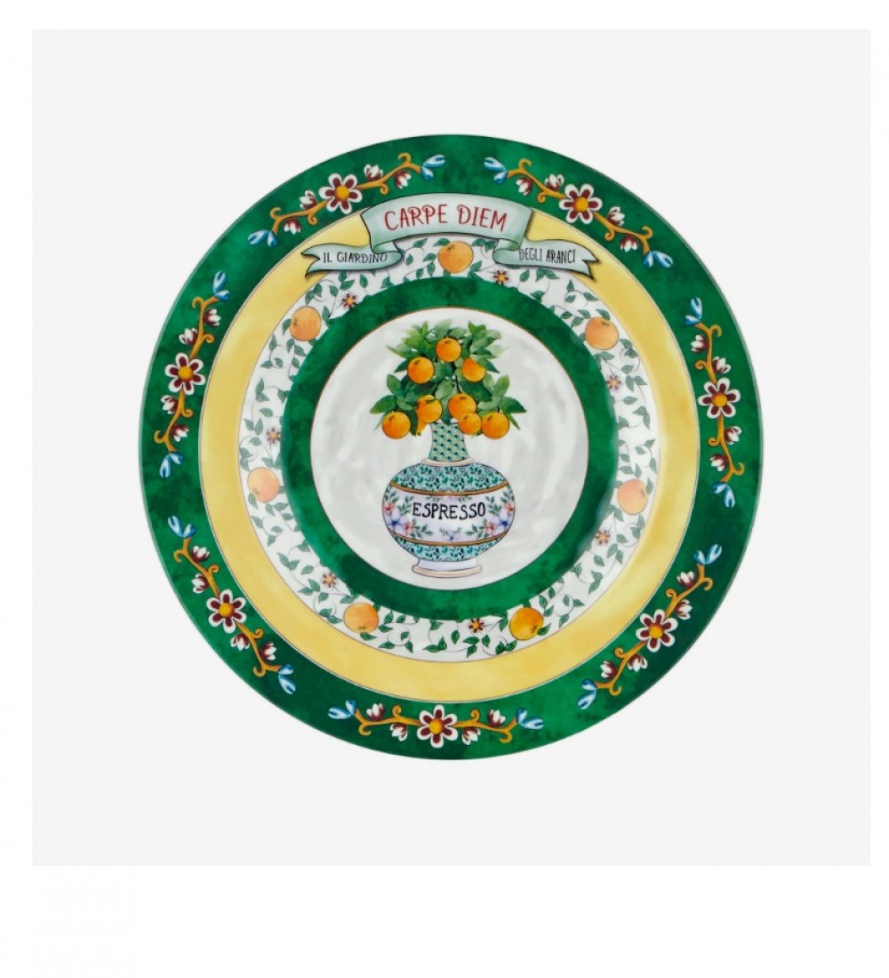 Chiara Alessi Yeşil Melamin Kahvaltı Tabağı 21,5 Cm CAMCD1079GR1