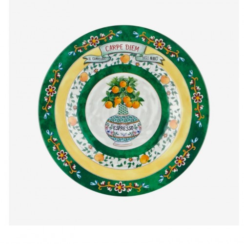 Chiara Alessi Yeşil Melamin Kahvaltı Tabağı 21,5 Cm CAMCD1079GR1