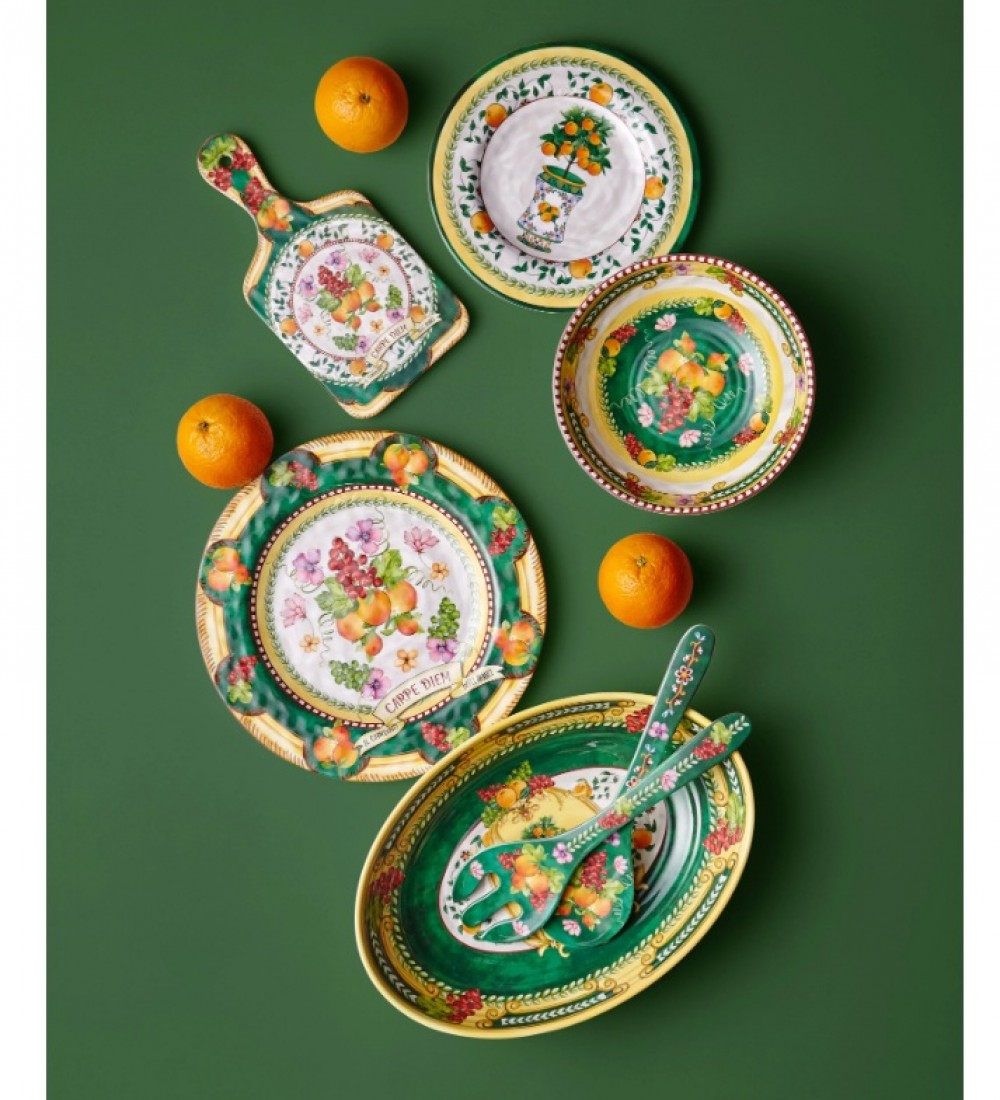 Chiara Alessi Yeşil Melamin Kahvaltı Tabağı 21,5 Cm CAMCD1079GR3