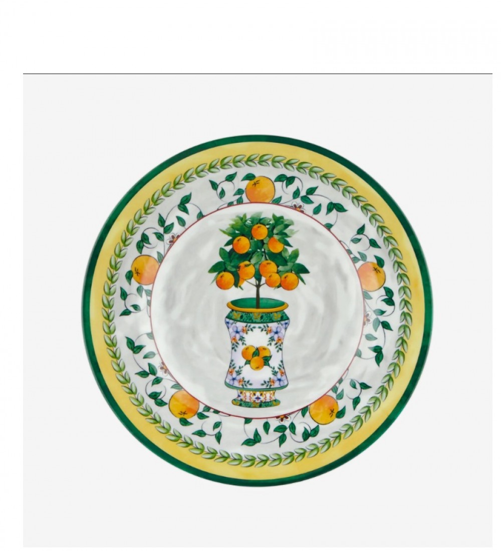 Chiara Alessi Yeşil Melamin Kahvaltı Tabağı 21,5 Cm CAMCD1079GR3