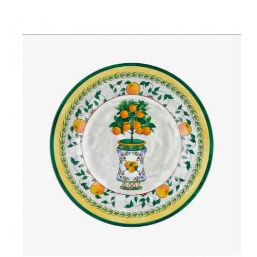 Chiara Alessi Yeşil Melamin Kahvaltı Tabağı 21,5 Cm CAMCD1079GR3