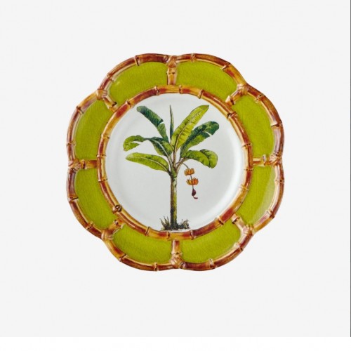 Chiara Alessi Yeşil Beyaz Melamin Kahvaltı Tabağı 23 Cm CAMGG1279LG