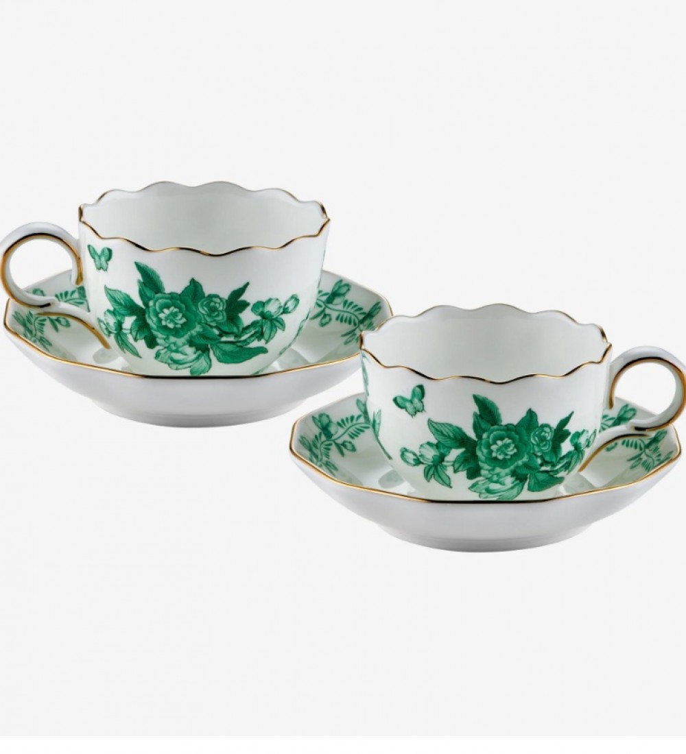 Chiara Alessi Yeşil Porselen Kahve Fincan Seti 100 Ml Primavera Collection CAPBC984GR2