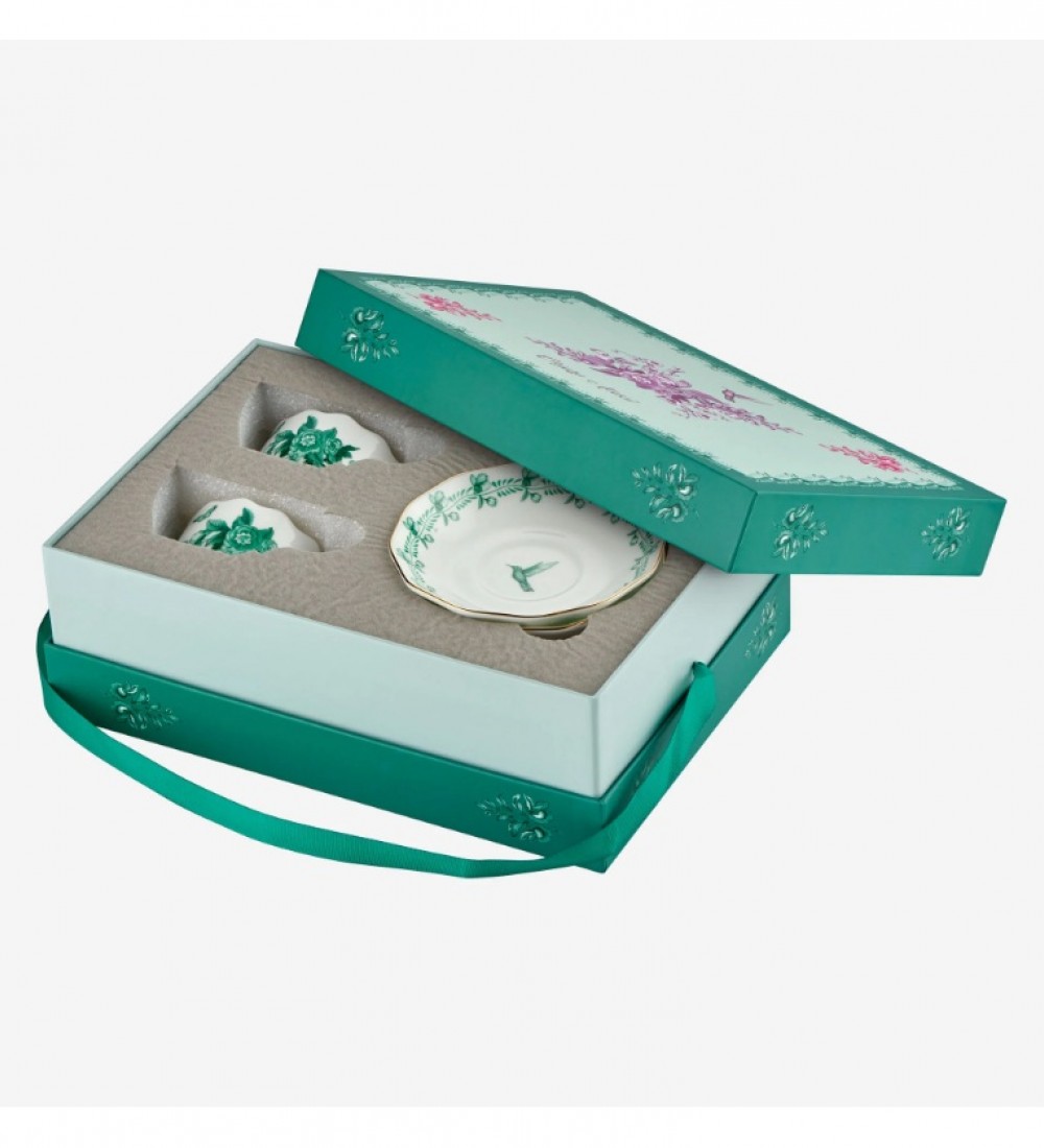 Chiara Alessi Yeşil Porselen Kahve Fincan Seti 100 Ml Primavera Collection CAPBC984GR2