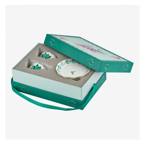 Chiara Alessi Yeşil Porselen Kahve Fincan Seti 100 Ml Primavera Collection CAPBC984GR2