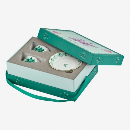 Chiara Alessi Yeşil Porselen Kahve Fincan Seti 100 Ml Primavera Collection CAPBC984GR2