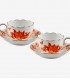 Chiara Alessi Turuncu Porselen Kahve Fincan Seti 100 Ml Primavera Collection  CAPBC984OR2