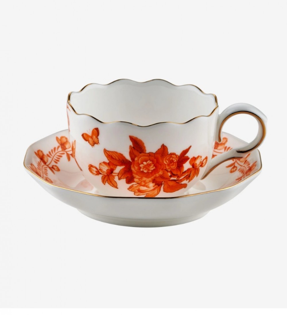 Chiara Alessi Turuncu Porselen Kahve Fincan Seti 100 Ml Primavera Collection  CAPBC984OR2