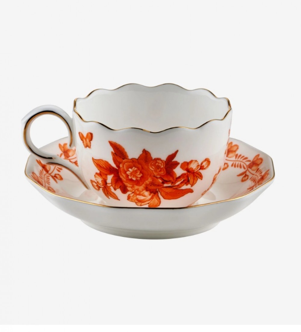 Chiara Alessi Turuncu Porselen Kahve Fincan Seti 100 Ml Primavera Collection  CAPBC984OR2