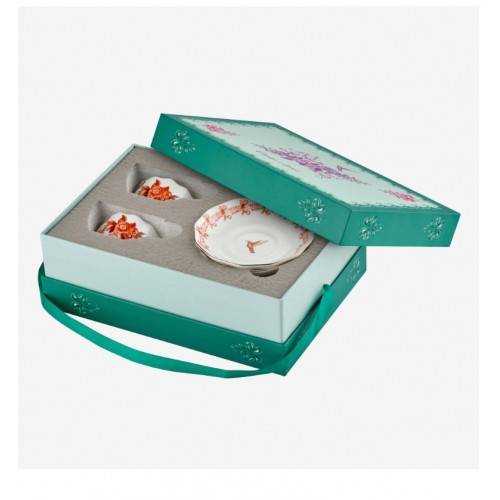 Chiara Alessi Turuncu Porselen Kahve Fincan Seti 100 Ml Primavera Collection  CAPBC984OR2