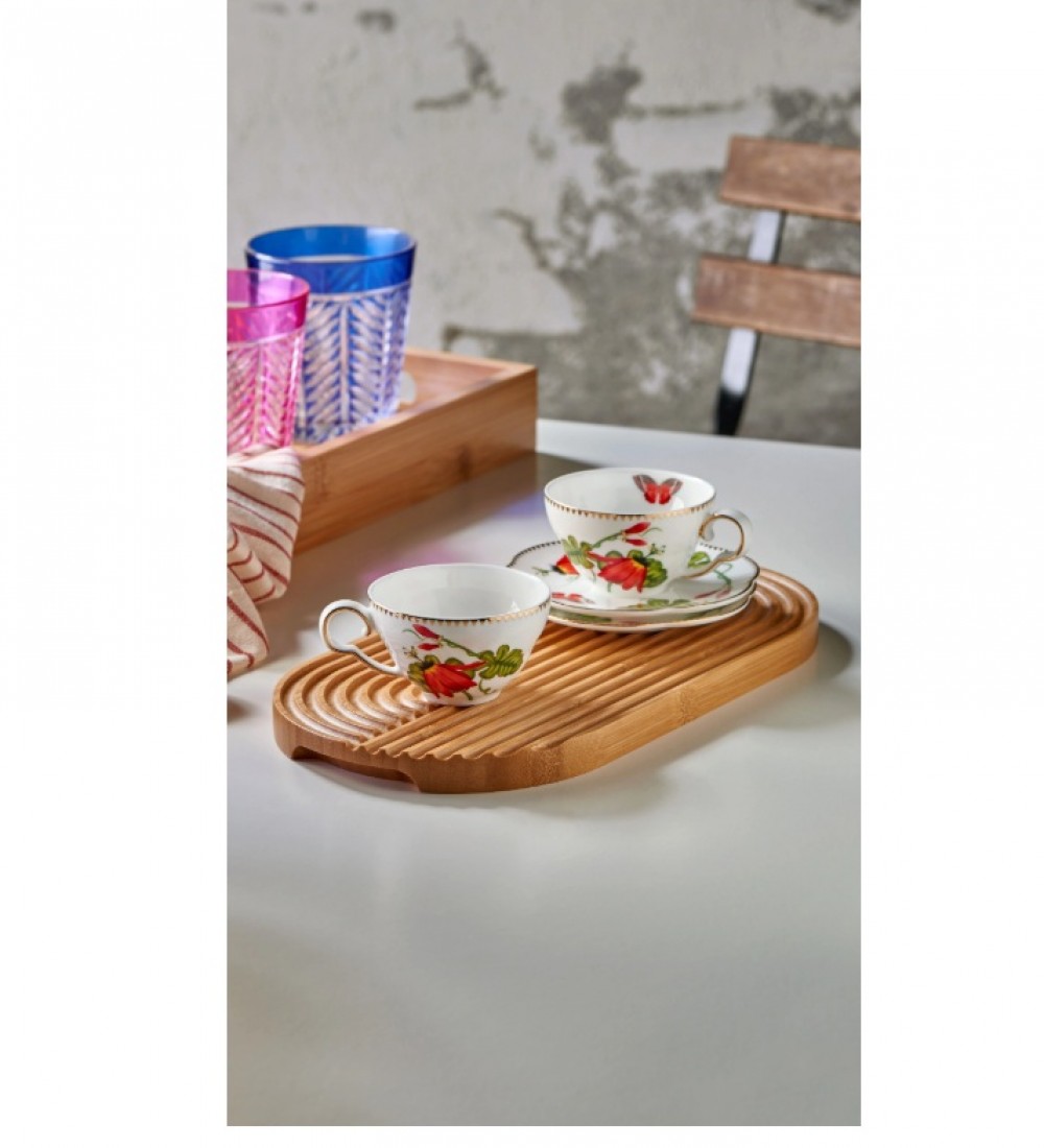 Kırmızı Porselen Kahve Fincan Seti 80 Ml Collection by Chiara Alessi