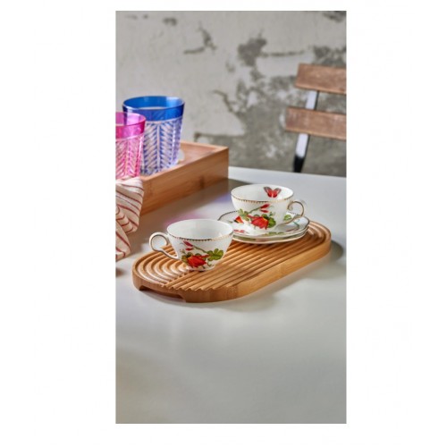 Kırmızı Porselen Kahve Fincan Seti 80 Ml Collection by Chiara Alessi