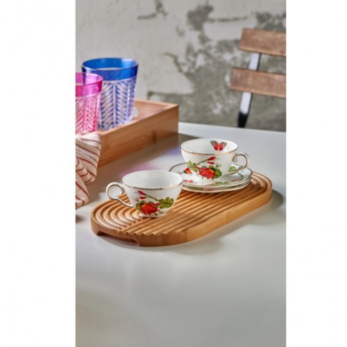 Kırmızı Porselen Kahve Fincan Seti 80 Ml Collection by Chiara Alessi