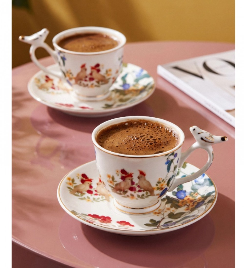 Chiara Alessi Beyaz Porselen Kahve Fincan Seti 110 Ml CAPSL1ECWH2