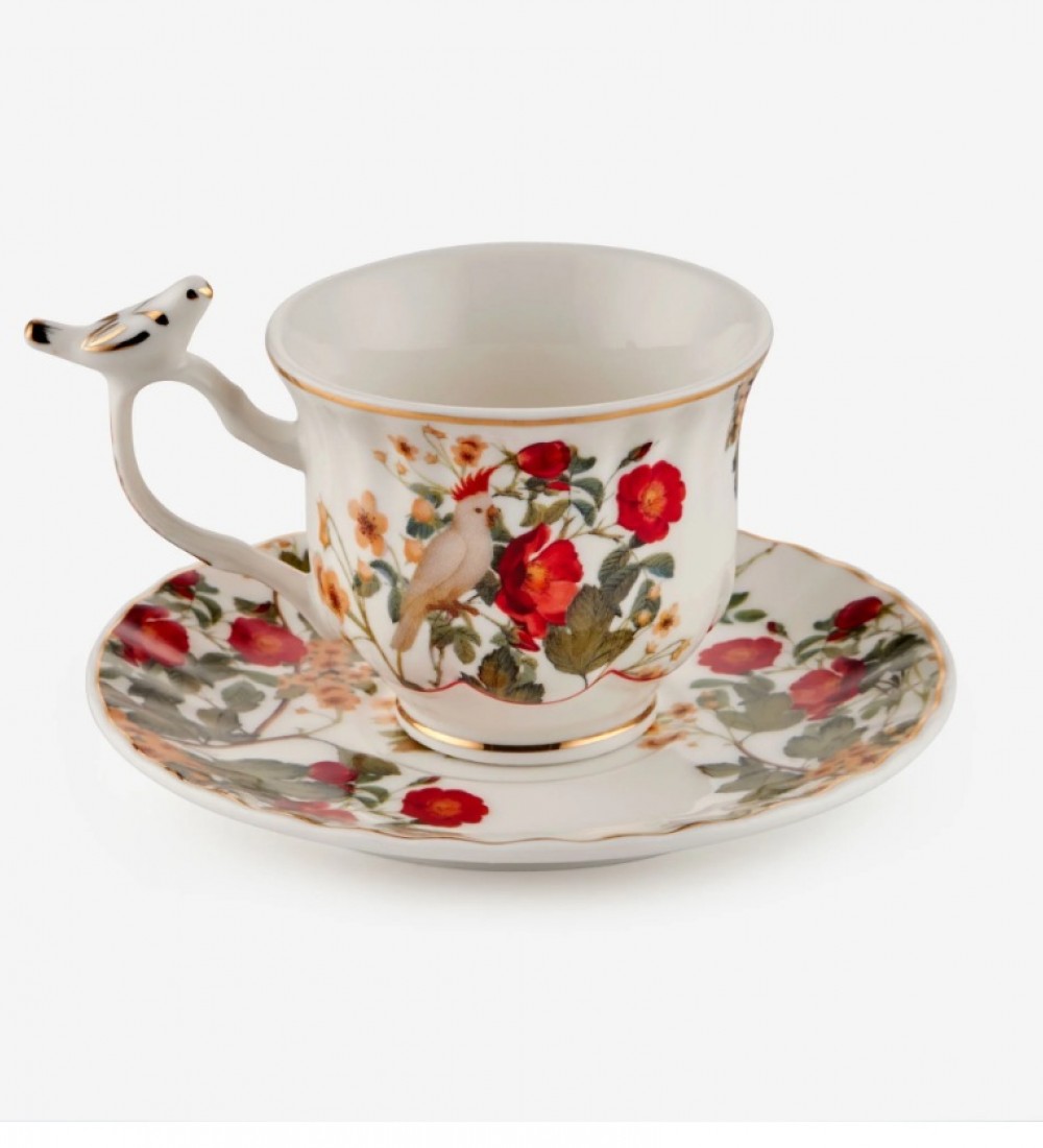 Chiara Alessi Beyaz Porselen Kahve Fincan Seti 120 Ml CAPSL2ECWH2