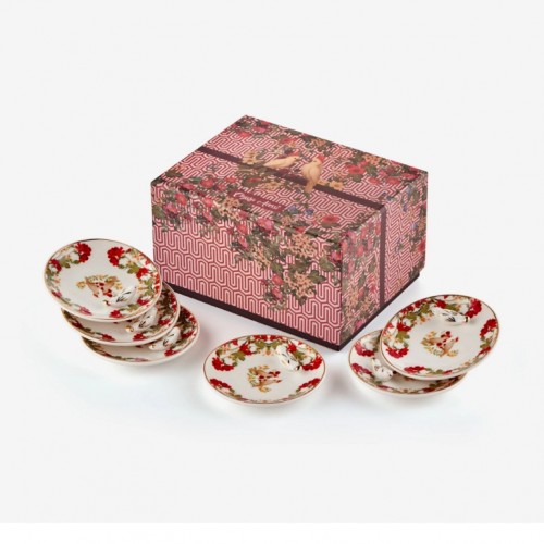 Chiara Alessi Beyaz Porselen Petit Four Tabağı 7,7X1,4 Cm CAPSLMPWH
