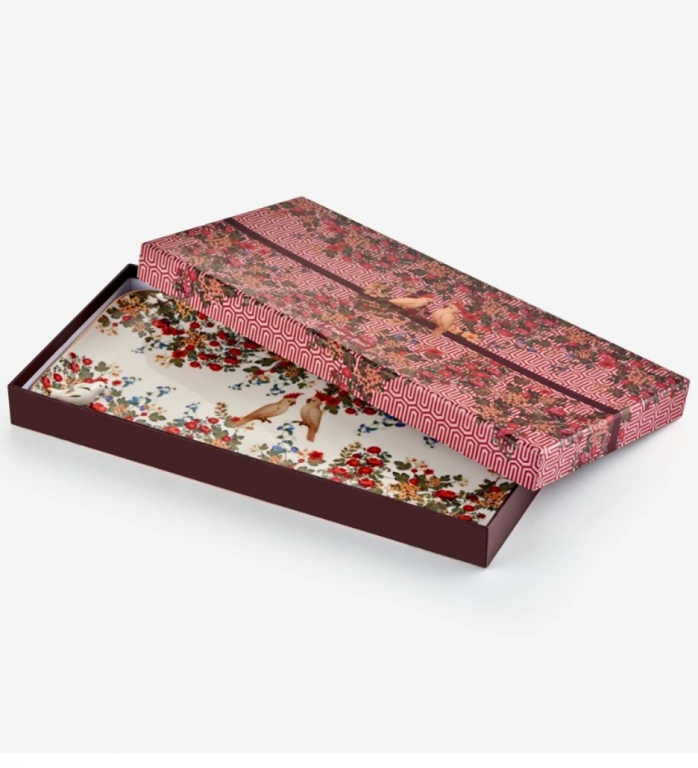 Chiara Alessi Beyaz Porselen Tepsi 36,2X17x1,7 Cm CAPSLTWH