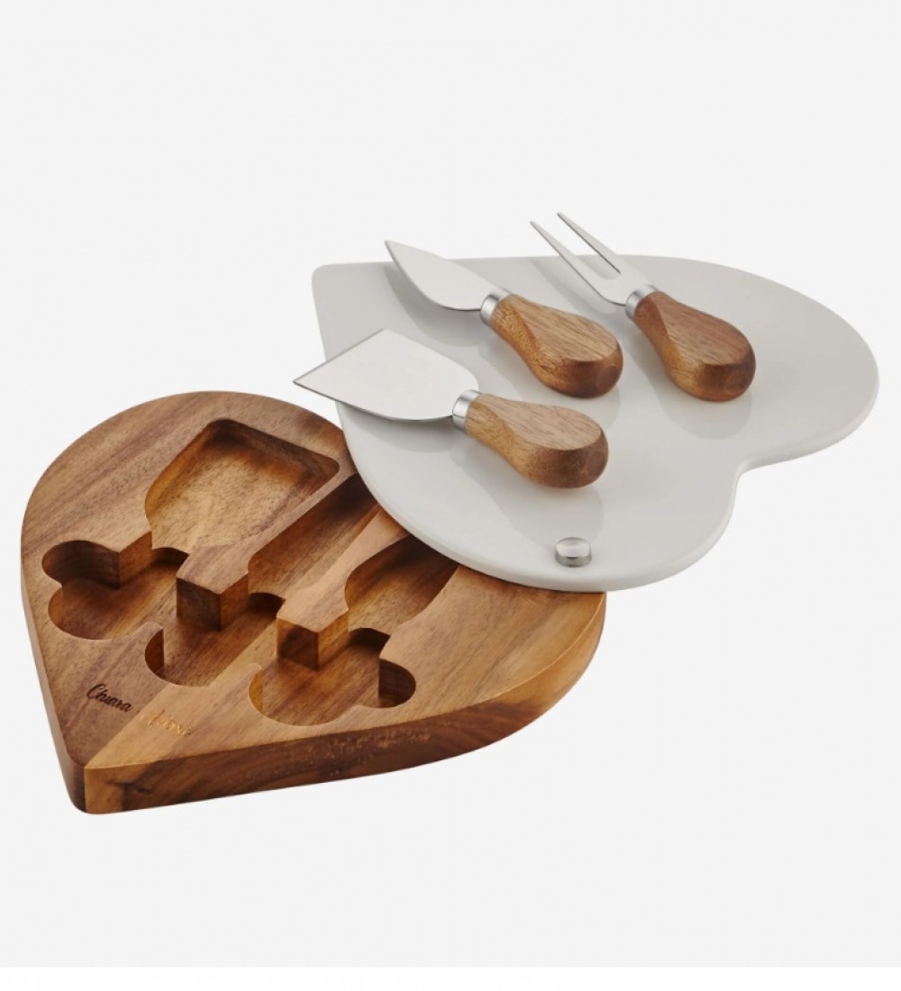 Cihiara Alessi  Kahverengi Ahşap Peynir Sunum Tabağı Acacia Elegance Collection